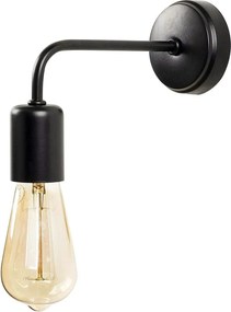 Lampa perete DENGE-3434, negru, metal, 8x20x15 cm