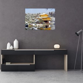 Tablou pe sticlă - Kinkakuji, Japonia (70x50 cm)