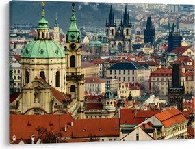 Tablou - Panorama din Praga (70x50 cm)