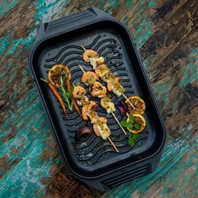 Elo 62042 Tigaie cu capac pentru grătar Karree 42x 26 cm