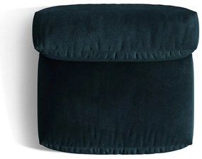 Modul pentru canapea modulară albastru închis cu tapițerie din catifea (de mijloc) Martina – Micadoni