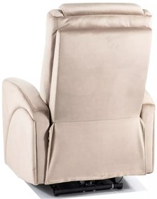 Fotoliu recliner Kronos velvet bej inchis Blu40