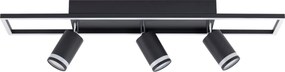 Plafoniera Modernă Klausen Leyla PL3 Negru 71cm 3xGU10 LED 870lm 4000K Iluminat Interior Elegant Design Minimalist Metalic Eficientă Durabilă