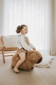 Jucarie gonflabila premium Wild  Soft Soft Bouncy Capybara ,   jucarie activa pentru interior, pompa inclusa