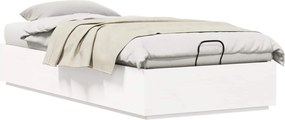 vidaXL Cadru de pat otoman Alb 80 x 200 cm Lemn masiv de pin