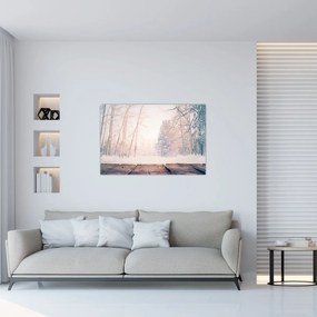 Tablou - Priveliște pădure (90x60 cm)
