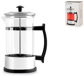 Infuzor pentru ceai, H&H, sticla borosilicata si inox,  350 ml