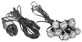 Instalație LED de Crăciun de exterior SPINETOLI 9xLED 10m IP65 alb cald Eglo 98184