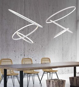 Lustra design modern circular cu 3 inele LED ROTUNDA