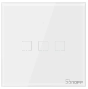 Intrerupator triplu cu touch Sonoff T0EU3C, Wi-Fi, Control de pe telefonul mobil