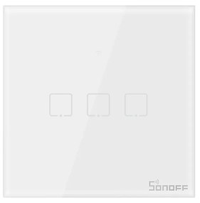 Intrerupator triplu cu touch Sonoff T0EU3C, Wi-Fi, Control de pe telefonul mobil