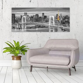 Tablou - Orașul mare cu turnul galben (120x50 cm)