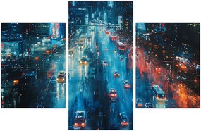 Tablou - Oraș mare, pictură în ulei (90x60 cm)