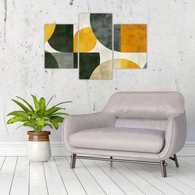 Tablou - Abstracție în culoare de măslin (90x60 cm)