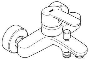 GROHE 33591002 - Baterie pentru cadă EUROSTYLE COSMOPOLITAN, crom lucios