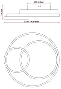 Plafonieră LED KAMILLA LED/36W/230V Globo 67237-36