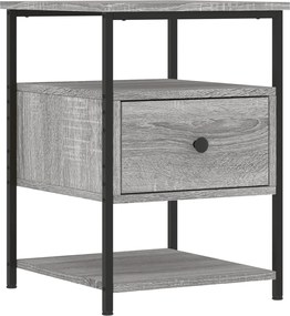 vidaXL Noptieră, gri sonoma, 40x42x56 cm, lemn compozit