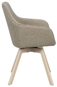 Set de scaune de sufragerie bej 2 buc. tapițat Alison – Rowico