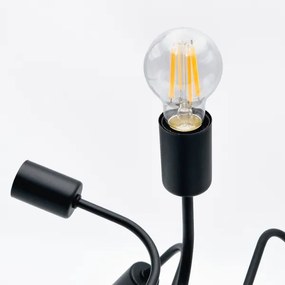 Lustră aplicată TRINITY 10xE27/15W/230V negru