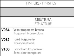 Masuta de Cafea Design LUX, Sticla Curbata, Alissa ELLIPTICAL