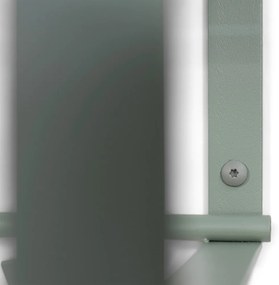 Cuier de perete verde prăfuit cu raft din metal 100 cm Rex – Spinder Design