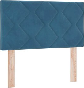 vidaXL Tăblie LED Albastru închis 80 cm Catifea