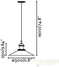 Pendul VINTAGE, diam. 30cm, HALITA 65071
