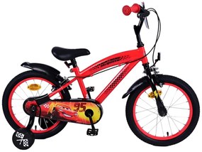 Bicicletă pentru copii Volare Disney Mașini, 16 inch, cu sistem dublu de frânare
