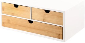 Kesper 58956 Organizator cu 3 compartimente dinbambus, 33 x 21 x 14 cm