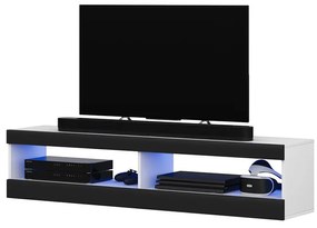 Masă TV Violett 100 (cu iluminat) (alb + negru). 1098637