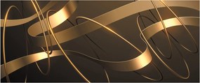 Tablou - Panglici de bronz (120x50 cm)