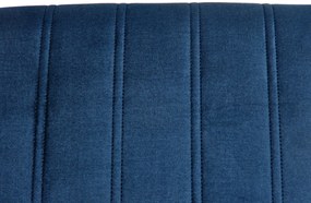 Scaun Diego 2 velvet albastru