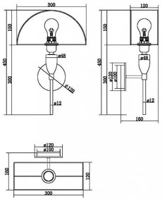 Aplica de perete design modern Prima alama