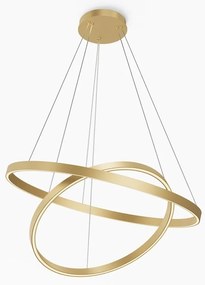 Lustra suspendata LED 2 inele alama Rim