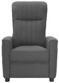 342266 vidaXL Fotoliu de masaj, gri închis, material textil