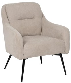 Fotoliu bej cu tapițerie din chenille Classic – Ixia