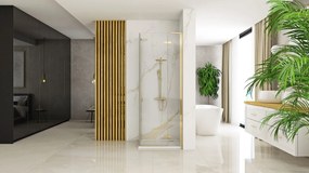 Cabina dus Hugo Auriu Periat 80x90cm, Rea