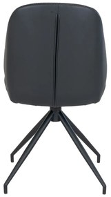 Scaune de dining negre 2 buc. Monte – House Nordic