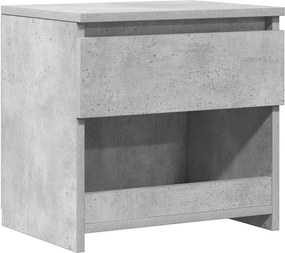 vidaXL Noptieră, gri beton, 40x30x39 cm, lemn prelucrat