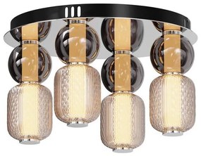 Plafonieră LED Maytoni MOD273CL-L60CH3K DROP 4xLED/15W/230V d. 43 cm crom