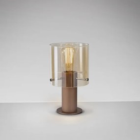 Veioza design modern Venize cupru/ chihlimbar