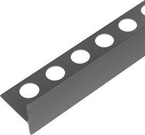 Profil inclinat stanga pentru podea Balneo Floor Strips 170 cm finisaj Gun Metal mat