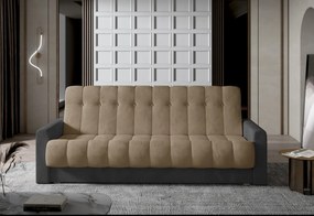 Supermobel Canapea tapitata extensibila GARETT, 210x90x85, monolith 09/monolith 97
