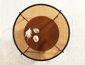 Masa de cafea Prima B chihlimbar transparent/nuc ø74/h43