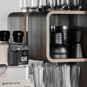 Dulap de baie / canistră  - Bathroom Cabinet, Rose, 6 variante - Danish Fuel Variantă: Walnut
