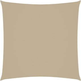 vidaXL Pânză parasolar, bej, 4x4 m, țesătură oxford, pătrat