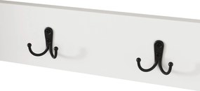 Dulap pentru pantofi cu 3 uși, raft pentru pantofi cu cârlige, 70x25x165 cm, Alb