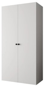 Dulap de haine 100 cm Parna 1 (alb + Negru). 1125857