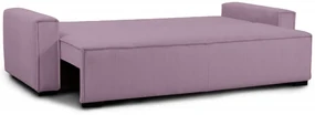 Canapea extensibila cu trei locuri violet SMART
