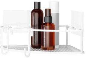 Rafturi albe de colț autoadezive din oțel 2 buc. Cubiko – Umbra